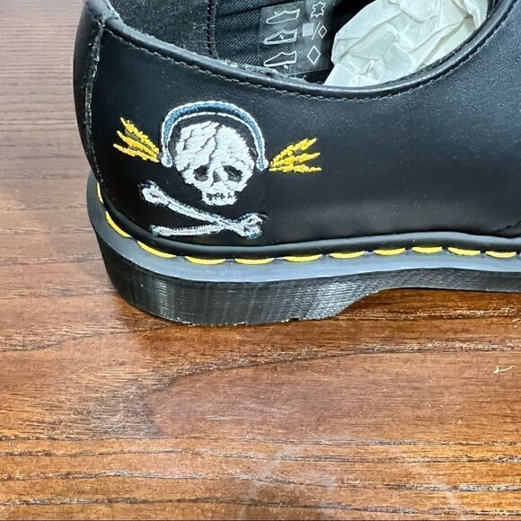 7 DOC MARTENS 1461 SOUVENIR EMBROIDERED LEATHER SHOES NIB great Gift! - Picture 12 of 16